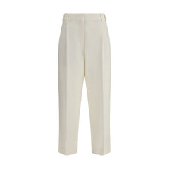 Brunello Cucinelli White Cotton Chino Pants