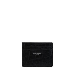 Saint Laurent Black Calf Leather Bos Taurus Wallet