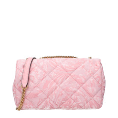 Versace Pink Fabric Shoulder Bag