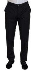 Dolce & Gabbana Melange Grey Wool 2 Piece MARTINI Suit