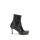 Balenciaga Black Calf Leather Bos Taurus Ankle Boots