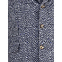 Brunello Cucinelli Blue Wool Blazer