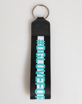 Dolce & Gabbana Multicolor Logo Polyester Brass Holder Keychain Keyring