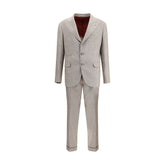 Brunello Cucinelli Beige Silk Two-Piece Suit