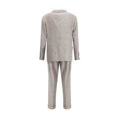 Brunello Cucinelli Beige Silk Two-Piece Suit