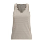 Brunello Cucinelli Beige Cotton Top