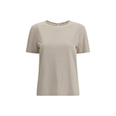 Brunello Cucinelli Beige Cotton T-Shirt