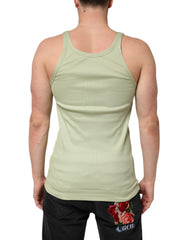 Dolce & Gabbana Light Green Tank Sleeveless Men T-shirt
