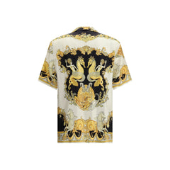Versace Multicolor Silk Shortsleeve Shirt