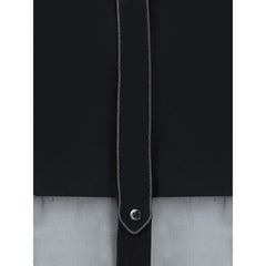 Brunello Cucinelli Black Cotton Pattern Shirt