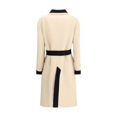 Valentino Beige Fleece Wool Coat