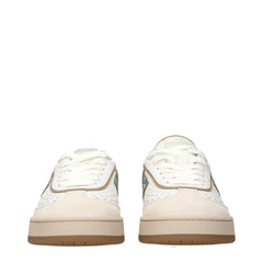 Fendi White Leather Low Top Sneakers