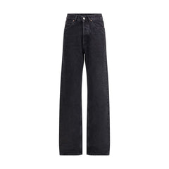 Saint Laurent Black Cotton Slim Fit Jeans