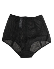 Dolce & Gabbana Black High Waist Mesh Sheer Shapewear Underwear