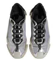 Dolce & Gabbana Multicolor Silver Logo Low Top NS1 Sneakers Shoes