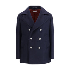 Brunello Cucinelli Blue Wool Coat