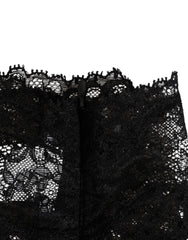 Dolce & Gabbana Black Lace Neck Scarf