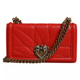 Dolce & Gabbana Red Quilted Devotion Crossbody 11 PRO Phone case bag