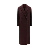 Brunello Cucinelli Bordeaux Cashmere Coat