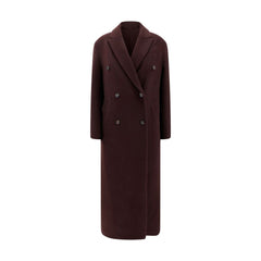 Brunello Cucinelli Bordeaux Cashmere Coat