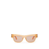 Bottega Veneta Orange Acetate Sunglasses