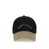Alexander McQueen Black Cotton Cap (Baseball Hat)