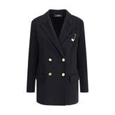 Versace Black Cashmere Coat