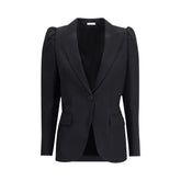 Alexander McQueen Black Wool Coat