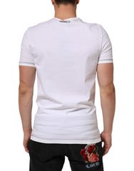 Dolce & Gabbana White Cotton Round Neck Men Underwear T-shirt