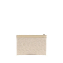 Fendi Cream Cotton Clutch Bag