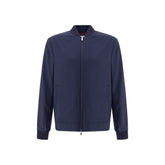 Brunello Cucinelli Blue Cashmere Bomber