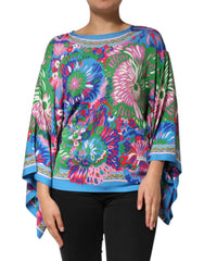 Dolce & Gabbana Multicolor Floral Printed Tunic Blouse Top