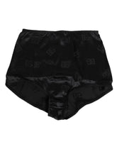 Dolce & Gabbana Black Silk Stretch High Waist Girdle Underwear
