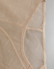 Dolce & Gabbana Beige Nylon High Waist Girdle Panty Underwear