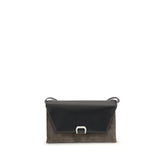 Brunello Cucinelli Black Leather Shoulder Bag