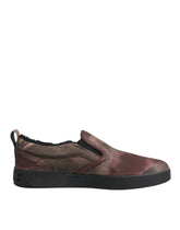 Dolce & Gabbana Multicolor Cotton Low Top Slip On Men Sneakers Shoes