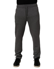 Dolce & Gabbana Gray Cotton Jogger Sweatpants Trouser Pants