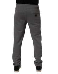 Dolce & Gabbana Gray Cotton Jogger Sweatpants Trouser Pants