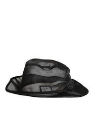 Dolce & Gabbana Black Silk Mesh Bucket Men Fisherman Cap Hat