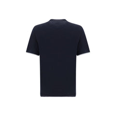 Brunello Cucinelli Blue Cotton T-Shirt
