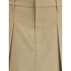 Brunello Cucinelli Beige Cotton Mini Skirt