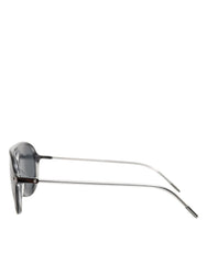 Dolce & Gabbana DG4343F Black Acetate Frame Pilot Shades Sunglasses