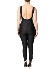 Dolce & Gabbana Black Sleeveless Bodycon Women Jumpsuit Dress