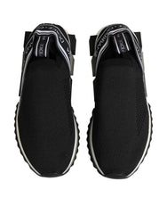 Dolce & Gabbana Black Slip On Sorrento Low Top Sneakers Shoes