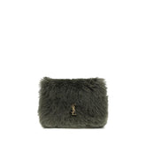 Saint Laurent Green Lamb Ovis Aries Aries Shoulder Bag