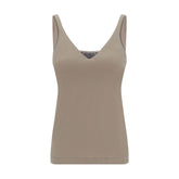 Brunello Cucinelli Beige Cotton Top