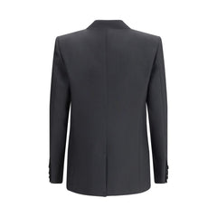 Valentino Black Polyester Coat