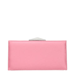 Jimmy Choo Pink Satin Clutch Bag