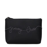Jimmy Choo Black Satin Clutch Bag