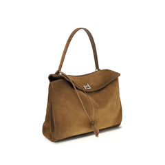 Balenciaga Brown Calf Leather Bos Taurus Shoulder Bag